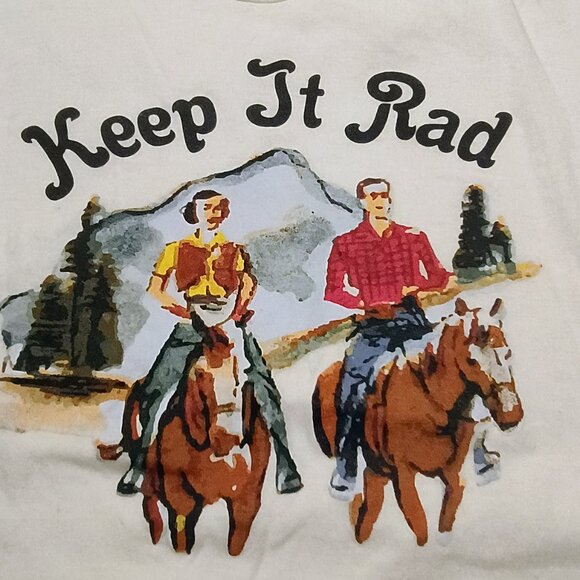 NWOT Indy Brand 'Keep It Rad" tee size small - Picture 2 of 3